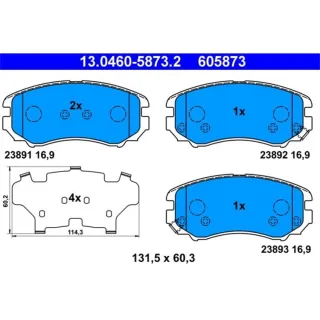 ATE Bremsbel?ge vorne Hyundai Kia 13.0460-5873.2