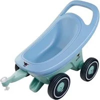 BIG Rutscherauto Kleinkind 3in1 Lauflernwagen, Anhänger Bobby Car Buggy blau 800056254