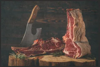 Fussmatte Steak 5100 | Größe: 60 cm x 45 cm