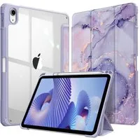 Fintie Tablet-Hülle für iPad 11 Generation 11 Zoll 2025 (A16), iPad 10 Generation 2022 10.9 Zoll, mit Stifthalter, Stoßfeste Hybrid Hülle mit transparenter Hartschale