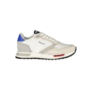 Blauer Weißer Polyester Herren-Sneaker