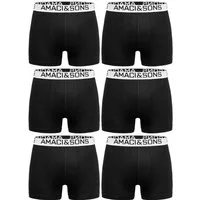 Amaci&Sons Boxershorts WESTON 6er Pack Boxershorts (6er-Pack) Herren Baumwolle Männer Unterhose Unterwäsche