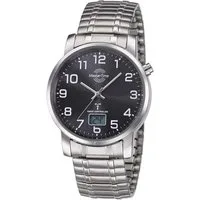 MASTER TIME Funkuhr Basic MTGA-10308-22M, Armbanduhr, Quarzuhr, Herrenuhr, Datum, Flexband, Zugband