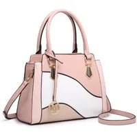 Miss Lulu Handtasche Damen Retro Umhängetasche mit Streifen-Design