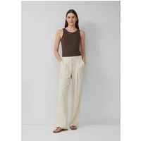s.Oliver Chinos Hose Leichte Leinenmix-Hose mit Elastikbund