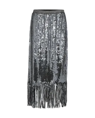 MOS MOSH - MMMiaz sequin skirt asphalt - Gr. - S