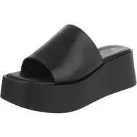 Ital-Design Plateauschuh mit offener Zehenpartie für Damen Plateausandaletten (91409178) Keilabsatz/Wedge Keilsandaletten in Schwarz