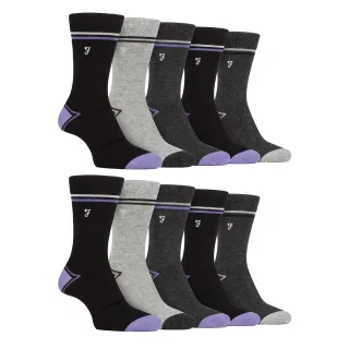 Herren 10er-Pack bunte Bambussocken
