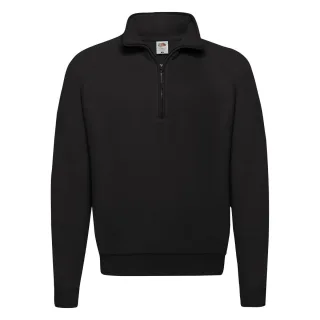 Fruit of the Loom - "Classic" Sweatshirt mit kurzem Reißverschluss für Herren/Damen Unisex (Schwarz)