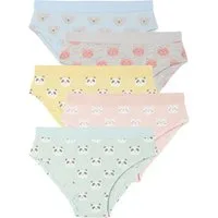 vertbaudet Slip Mädchen Slips Tiermotive, Bio-Baumwolle 5er-Pack