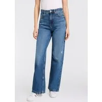 BOSS ORANGE Weite Jeans Marlene High Rise Premium Damenmode mit hohem Bund, High Waist