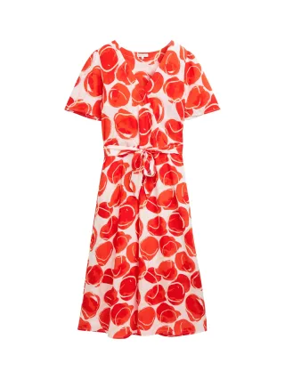 Tom Tailor - Midi-Wickelkleid mit Muster abstract bubble print - Gr. - 36