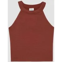 s.Oliver Muskelshirt T-Shirt Crop Top mit Rippstruktur