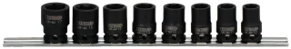 KS Tools 3/8" Sechskant-Kraft-Stecknuss-Satz, kurz, 8-tlg - 515.0608