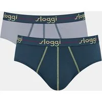sloggi Midislip men Start (2er Pack) sportliche geschnitten, ohne Eingriff, Cotton-Mix