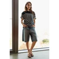 SENSES.THE LABEL Jeansshorts mit hoher Leibhöhe