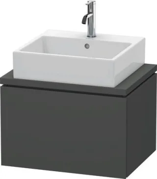 Duravit L-Cube Konsolenwaschtischunterbau wandhängend Graphit Matt 620x477x400 mm - LC580004949 LC580004949