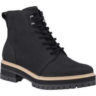 TOMS Wylder Leder Damen Schwarz Stiefel