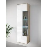 OTTO home Vitrine Kenia, stehend und hängend, Türanschlag wechselbar (1-St) Vitrineschrank mit Glastüren 160 cm Höhe