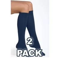 Aurellie Kniestrümpfe 2er Kniestrümpfe Lycra-Kniesocken mit 60 DEN Onesize (2-Paar)
