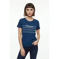 Vero Moda Kurzarmshirt VMLINE SS TOP BOX JRS Baumwolle, regular fit