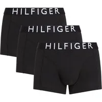 Tommy Hilfiger Underwear Trunk mit Kontrast-Logo-Taillenbund (3-St) aus Stretch-Baumwolle, normale Leibhöhe