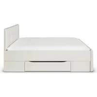 OTTO home Bett Doppelbett Polsterbett Stauraumbett AGORDO (180x200 cm, Kopf- und Fußteil aus Cordstoff oder Webstoff), praktische Bettschubkästen für zusätzlichen Stauraum MADE IN GERMANY
