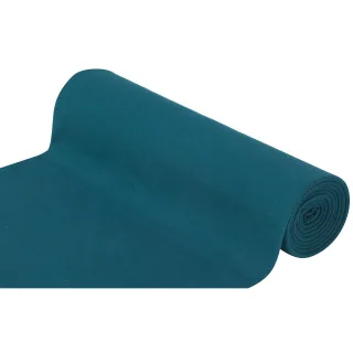 Glatter Bündchenstoff "Comfort", petrol