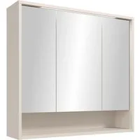 BASIC by Balculina Spiegelschrank Lucera BxHxT 80x75x20 cm (1-St) Breite 80cm, LED-Beleuchtung kaltweiß