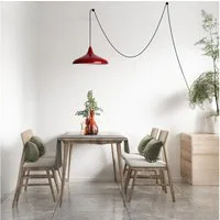 Bamyum Pendelleuchte Champion Pendelleuchte mit Stecker 35 cm, Metall mit 450 cm Kabel, ohne Leuchtmittel