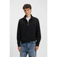 HUGO Blue Sweatshirt Neeler mit Troyerkragen