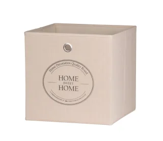 Faltbox Box - Home -32 x 32 cm - Beige