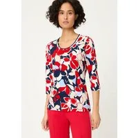 Olsen T-Shirt Shirt mit Allover-Dessin