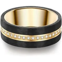 Trilani Fingerring gelbgold, mit Zirkonia