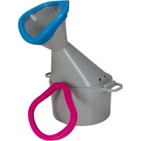 Hydas Inhalator für eine angenehme Anwendung, mit 2 Soft-Aufsätzen für Mund und Nase, zum Befüllen mit heißem Wasser und Zusätzen, 700 ml Fassungsvermögen