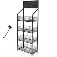 BAYLI Mehrzweckregal Ladenregale Einzelhandel - 140x50x27 cm Supermarktregale - Ladeneinric