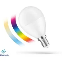 Spectrum LED-Leuchtmittel LED E14 G45 EASY SMART APP 4,9W = 42W 520lm BLUETOOTH 2700K-6000K DIMM, E14, CCT, CCT-Farbtemperatursteuerung - warmweiß bis tageslichtweiß, RGB