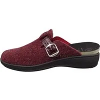 algemare Algemare Damen Filz Pantoffel 8134-5166 magenta rot Hausschuh