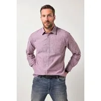 JP1880 Businesshemd Hemd Langarm Leinenmix Kentkragen Modern Fit