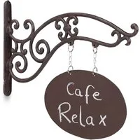 relaxdays Dekoobjekt Ladenschild zum Beschriften