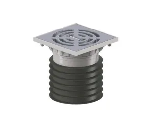 DALLMER Bodenablauf Pronto K Alu, DN 100, 120 x 120 mm 700339