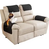 Zyronn Sesselschoner Für Relaxsessel Mit Armlehnen, Sesselbezug Mit Taschen, Wasserdicht & rutschfest Möbelschutz für Sofa, Stuhl