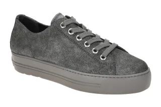 Paul Green Damen Halbschuhe Sneaker 4790-80 Grau Iron Nubuck Ledersohlen Weic...