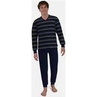 CECEBA Schlafanzug Herren Pyjama mit Bündchen (2 tlg) Modisches Design