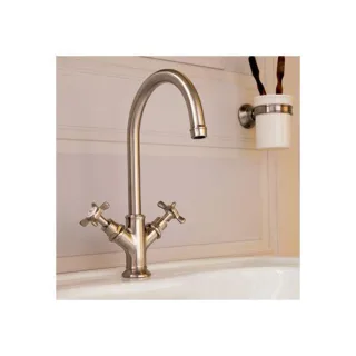 hansgrohe Axor Montreux 160 2-Griff-Waschtischarmatur 16505000 Zugstangen-Ablaufgarnitur, für Handwaschbecken, chrom