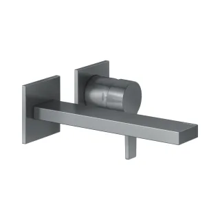 Keuco EHM Waschtischarmatur Edition 11 51116, Wandmont.,Ausl.219 mm,Schwarzchrom geb., 51116130200 51116130200
