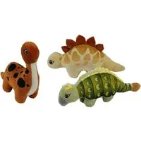 Landahl & Baumann Kuscheltier Dinosaurier ca. 19 cm bis 22 cm Saurer Plüsch (3-St), Stofftier - ideal als Geschenk / Mitgebsel