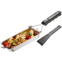 GEFU Grillschale Grillpfännchen BBQ Edelstahl Grillpfanne Grill Gem