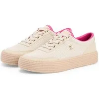 Tommy Hilfiger TH FOXING PLATFORM ROPE Plateausneaker Freizeitschuh, Schnürer, Halbschuh mit TH-Schmuckelement