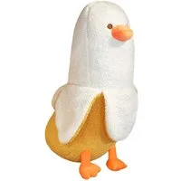 CLTYQ Kuscheltier Pfirsichkatze-Banane-Ente Plüschtier, süßes KuscheltierWeiß,19,69 Zoll, geeignet für Jungen und Mädchen
